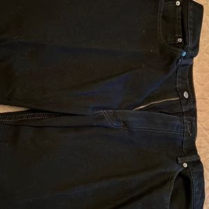 Men’s black Levi 505 jeans. Size 40x30